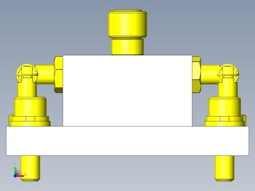 凸轮驱动式工件夹紧解除机构前视缩略图