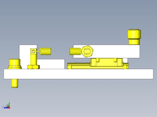 凸轮驱动式工件夹紧解除机构右视缩略图