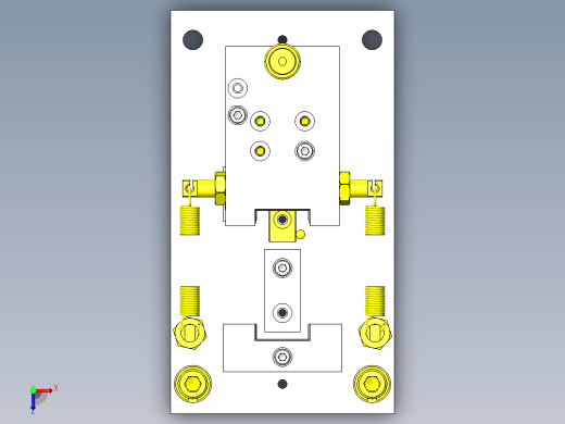 凸轮驱动式工件夹紧解除机构俯视缩略图