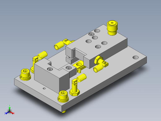 凸轮驱动式工件夹紧解除机构正等轴测缩略图