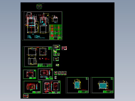 油压机总装图+零件图
