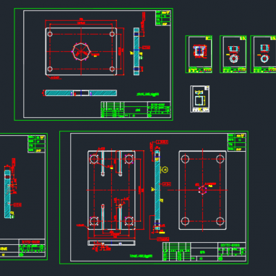 油压机总装图+零件图缩略图