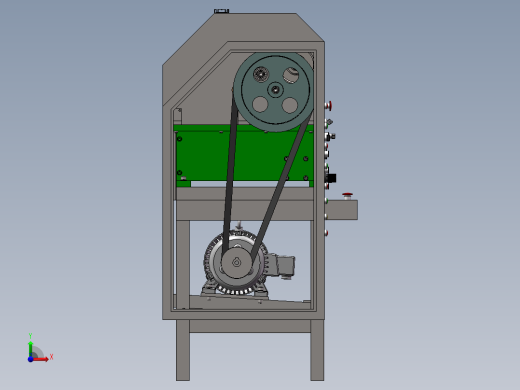车四方机床（工程图BOM单）sw12可编辑前视缩略图