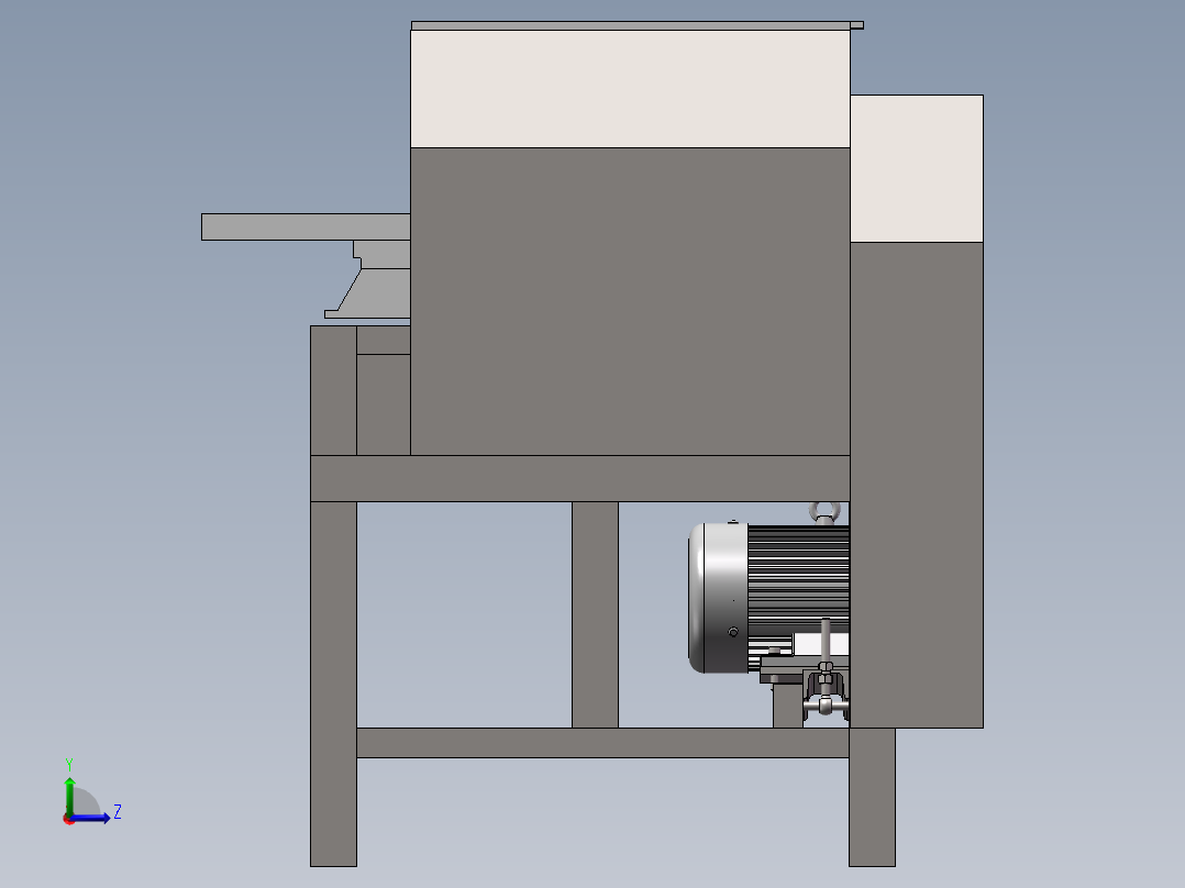 车四方机床（工程图BOM单）sw12可编辑左视图