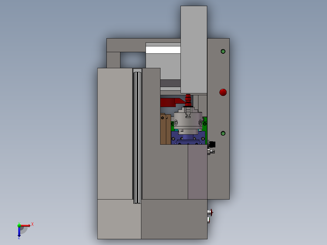 车四方机床（工程图BOM单）sw12可编辑俯视图
