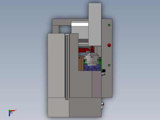 车四方机床（工程图BOM单）sw12可编辑俯视缩略图