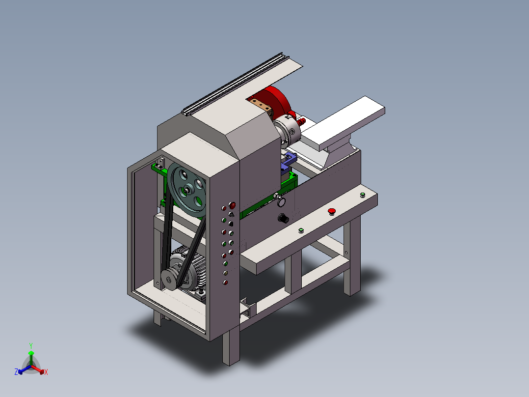 车四方机床（工程图BOM单）sw12可编辑正等轴测图