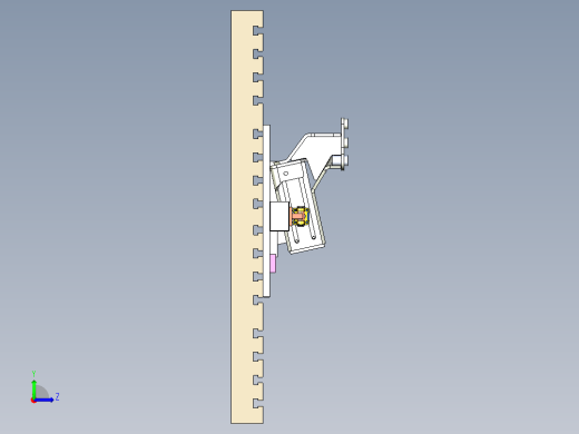 一款零件检具工装左视缩略图