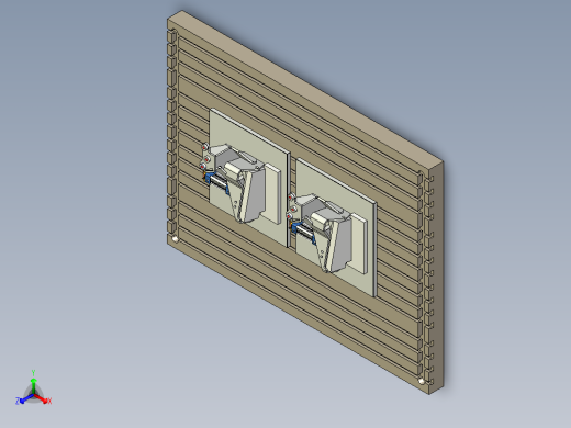 一款零件检具工装正等轴测缩略图