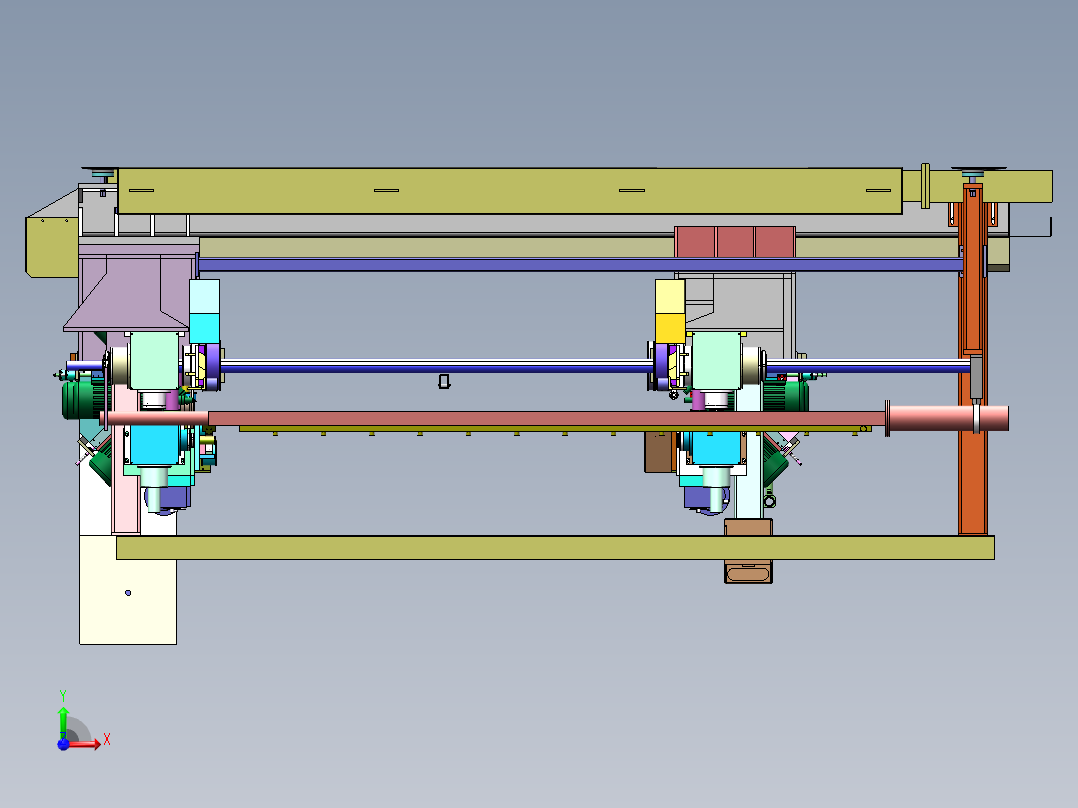 玻璃磨边机前视图