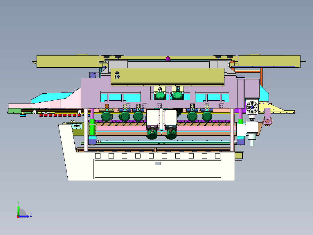玻璃磨边机左视图
