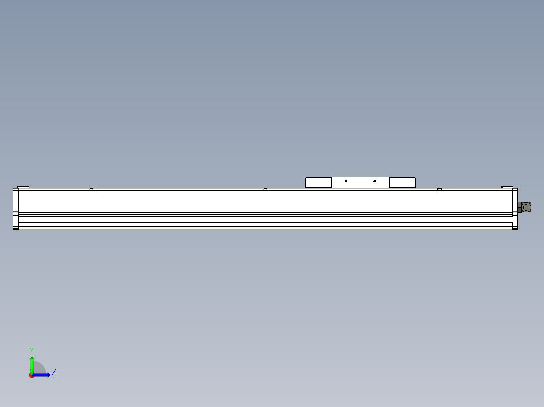 Toyo东佑达直线模组-ECH14-450-M左视图