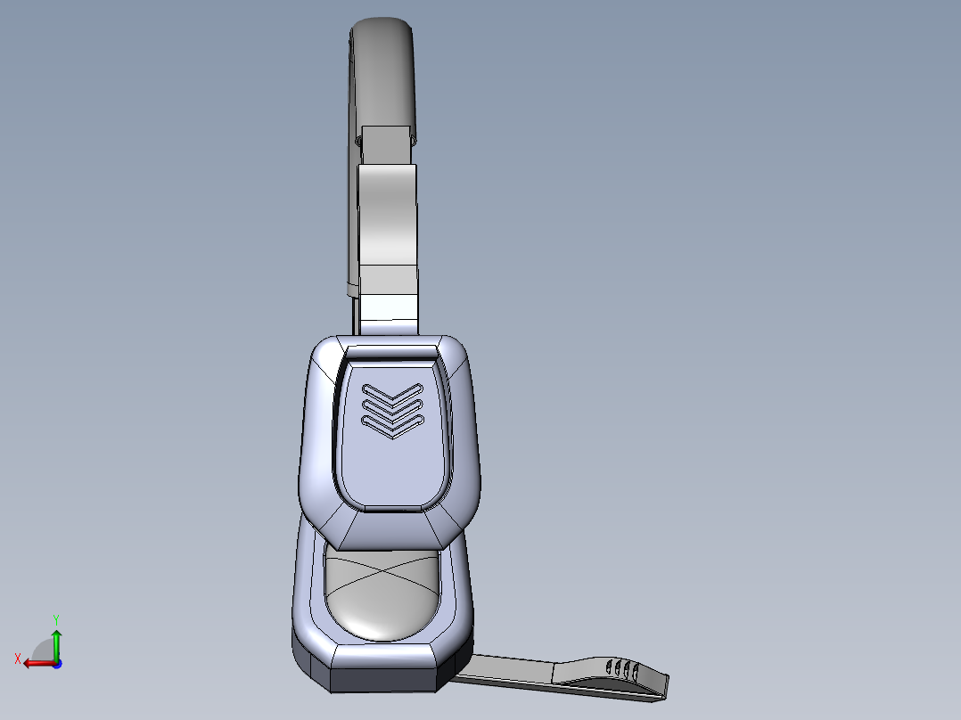 我的耳机后视图