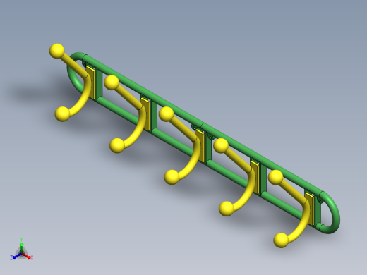 衣架正等轴测缩略图