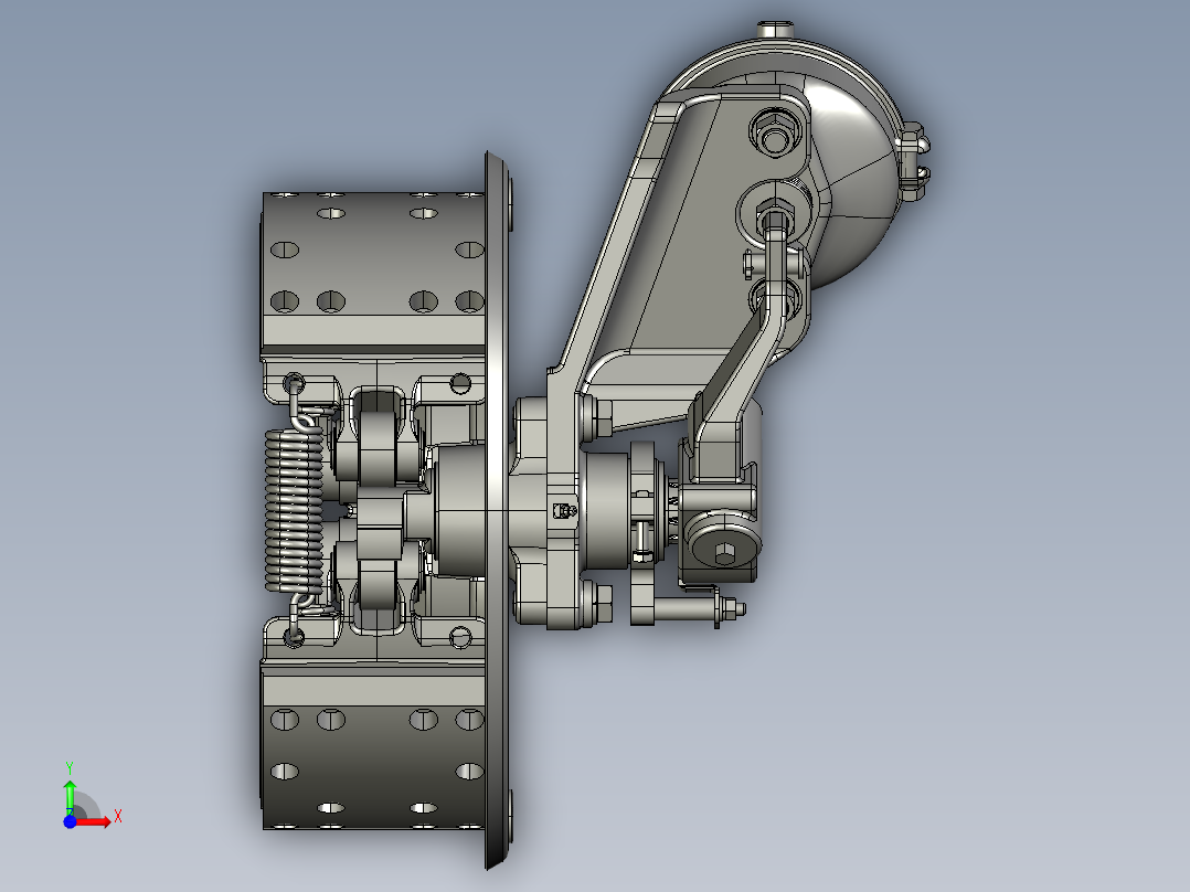 左制动器前视图