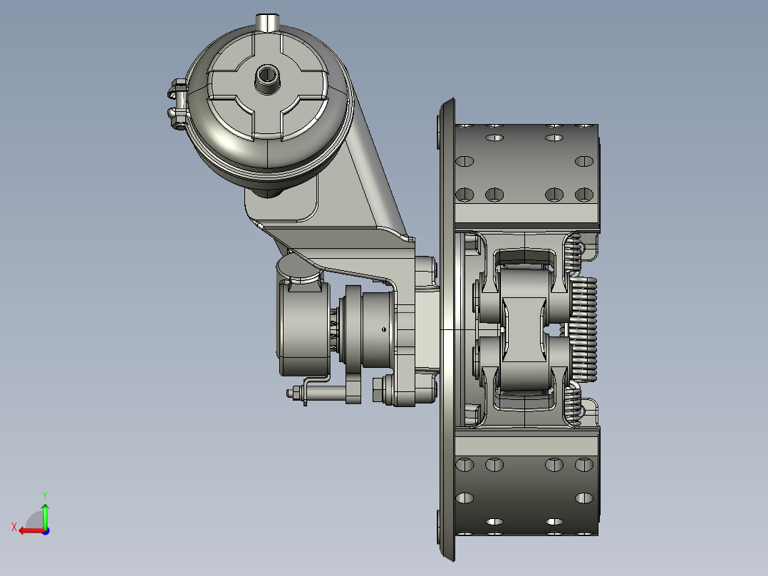 左制动器后视图