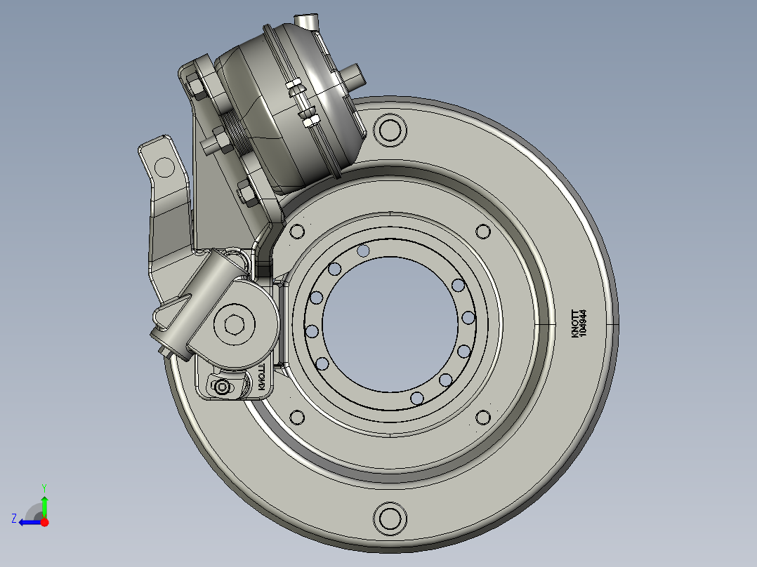 左制动器右视图
