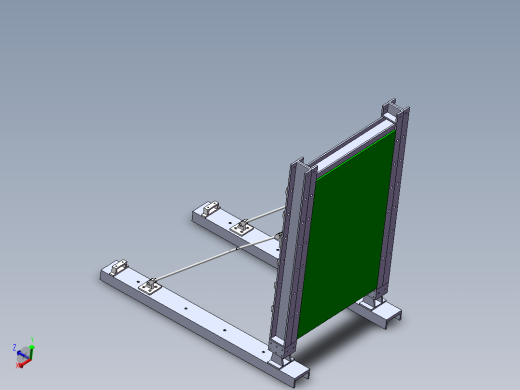 河岸防汛挡板设计