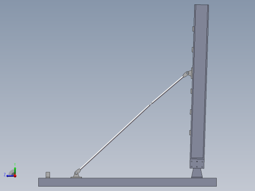 河岸防汛挡板设计右视缩略图