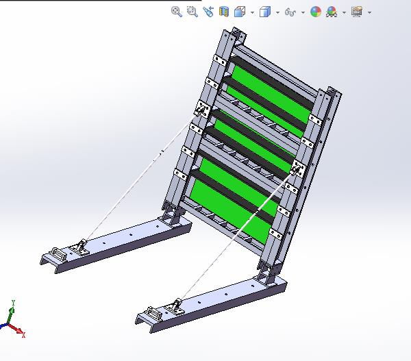 河岸防汛挡板设计