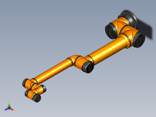 遨博AUBO i10六轴协作机器人三维模型资料