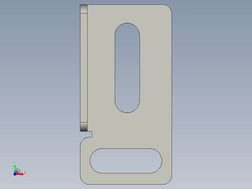基恩士FU-15bracket_kc图纸模型前视缩略图