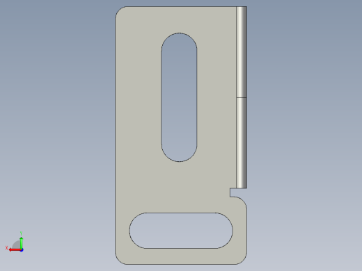 基恩士FU-15bracket_kc图纸模型后视缩略图