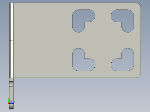 基恩士FU-15bracket_kc图纸模型左视缩略图