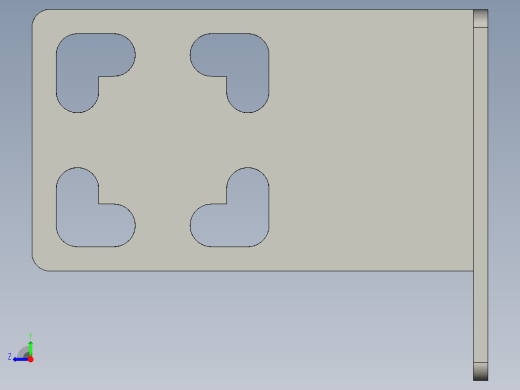 基恩士FU-15bracket_kc图纸模型右视缩略图