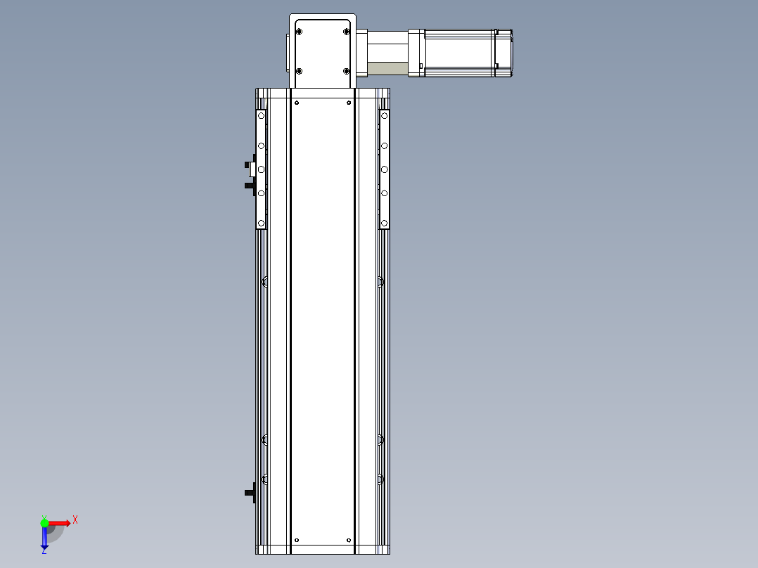 东锦同步带传动-直线滑台模组DH170B-L150-S300-BL-P400W-C3俯视图