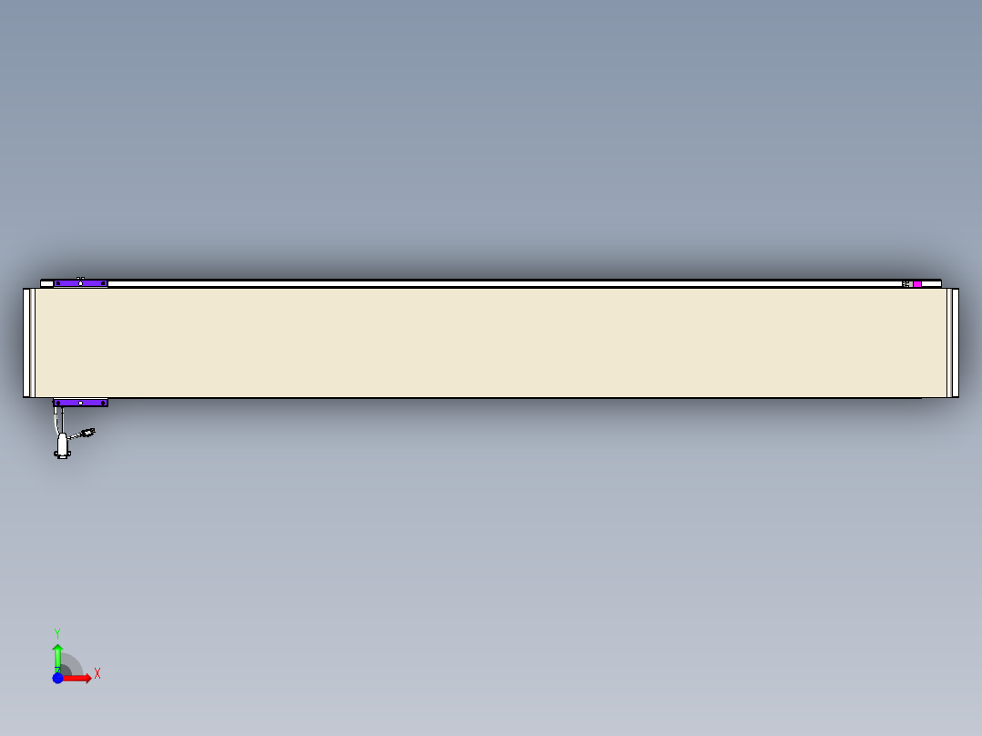 威洛博VL系列直线电机模组-VL22H1-S1650前视图