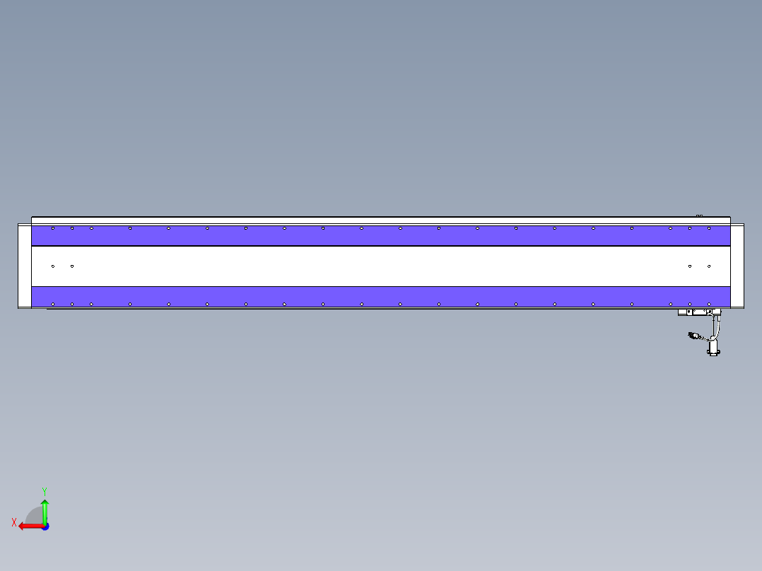 威洛博VL系列直线电机模组-VL22H1-S1650后视图