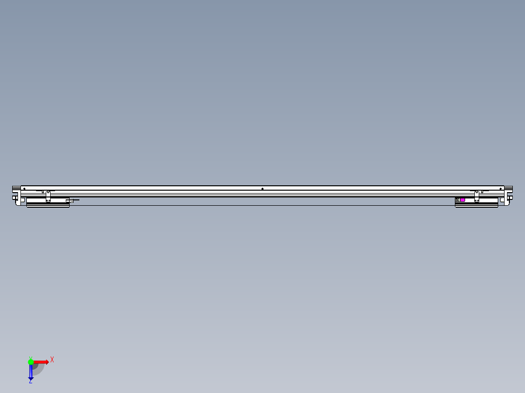 威洛博VL系列3d模型模组2VL17E2Y-S1600俯视图