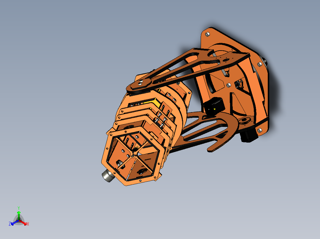 自制拼接的可旋转跟踪天文望远镜