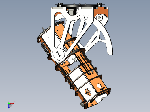 自制拼接的可旋转跟踪天文望远镜俯视缩略图