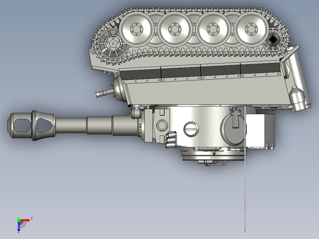 坦克 STP IGS STL俯视图