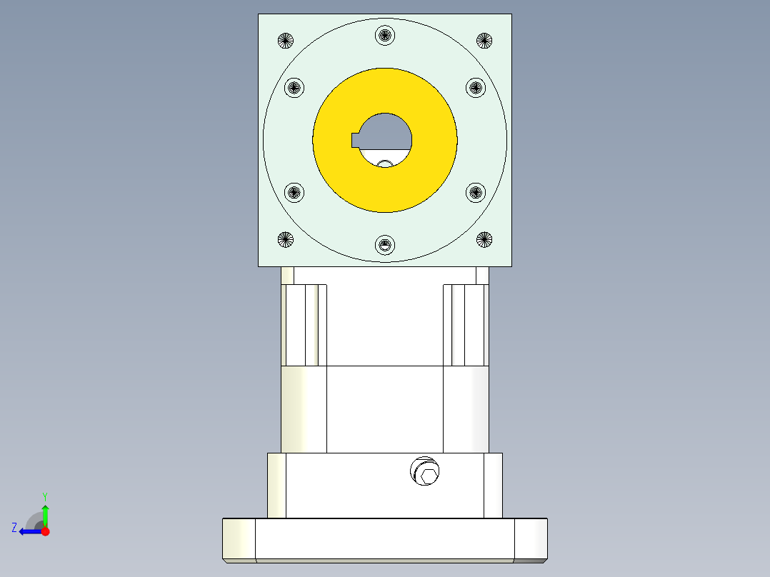 换向器PW140双边锁紧 PGH115-L1 35-114.3-200-M12.stp右视图