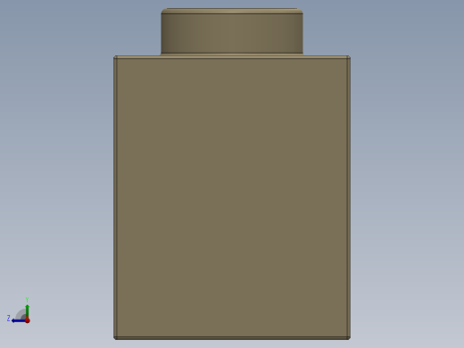 乐高机械组积木（横梁）-4206923 - 3703 Tan - Brick Yellow Technic Brick 1 x 16 with Holes右视缩略图