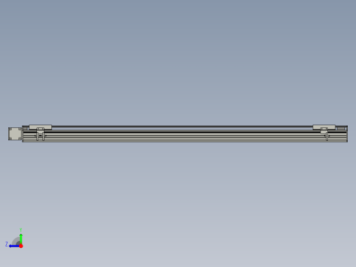 直线模组WG-LHB12-S1350-L(B)设计图纸右视缩略图