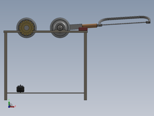 多功能切割机简易机构前视缩略图