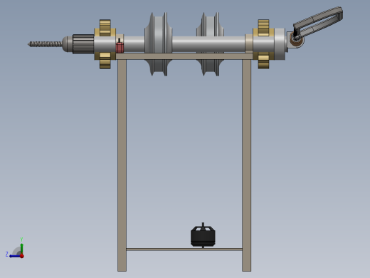 多功能切割机简易机构右视缩略图