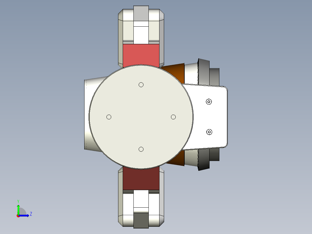 机械爪 3D图纸 (78)左视图