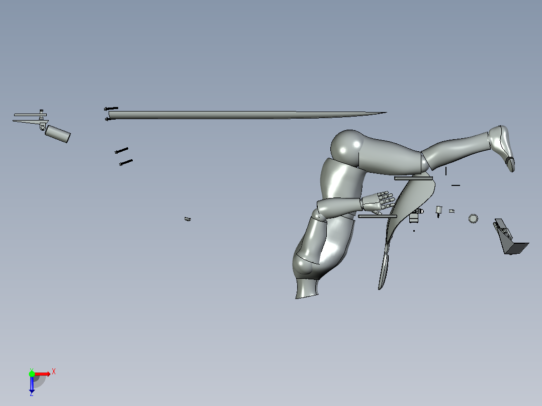 电动快艇俯视图
