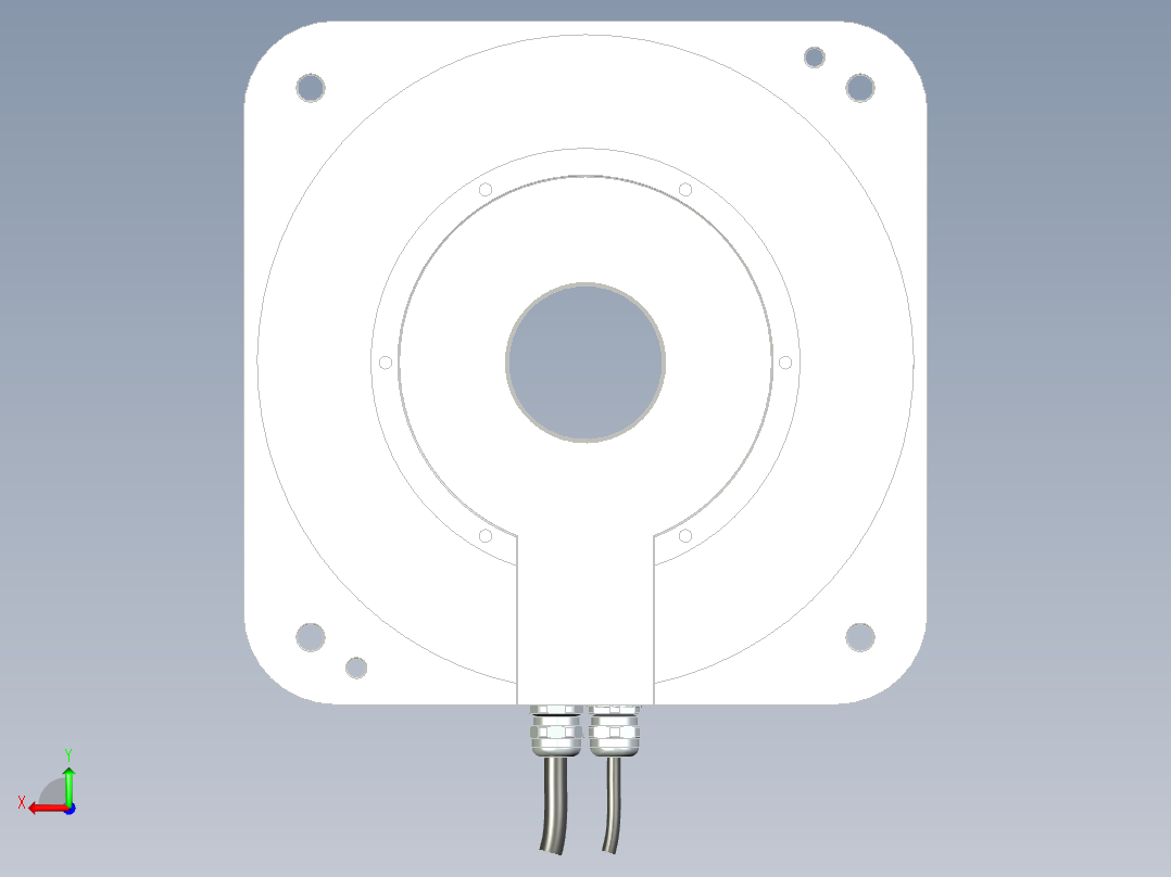 224-040直驱电机后视图