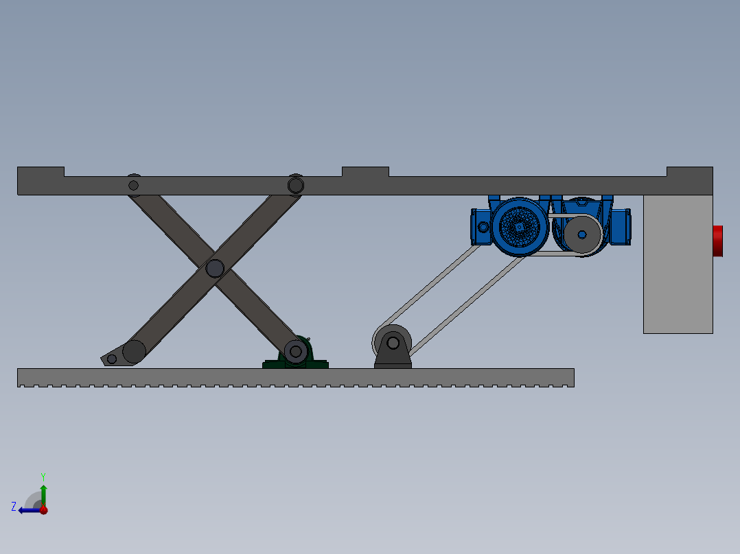 大吨位升降车sw17可编辑右视图