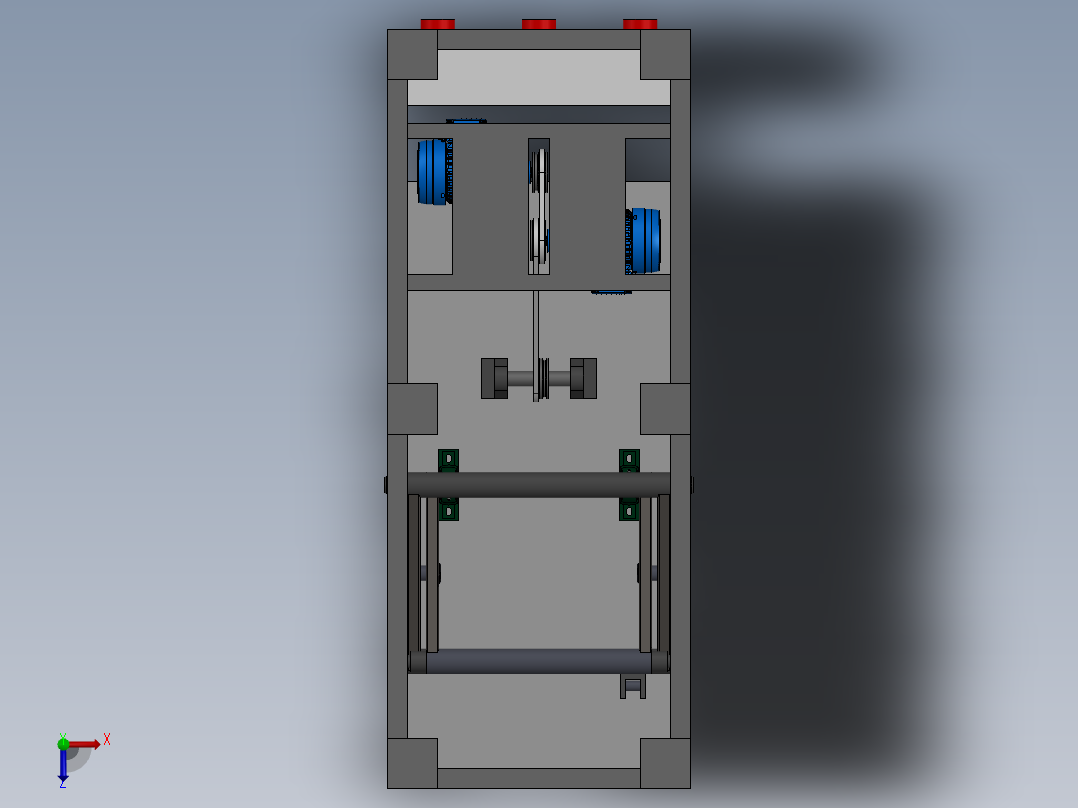 大吨位升降车sw17可编辑俯视图