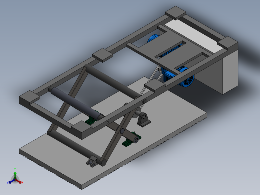 大吨位升降车sw17可编辑正等轴测缩略图