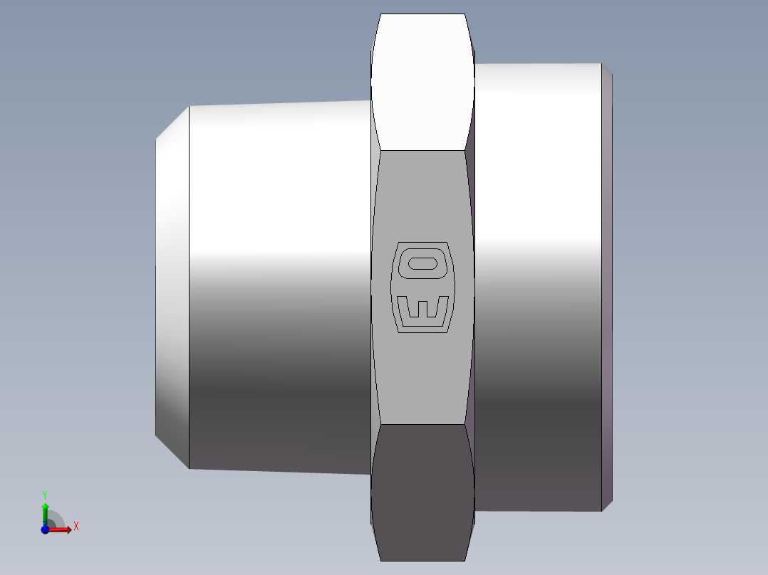 美制锥螺纹、1CN-52-20前视图