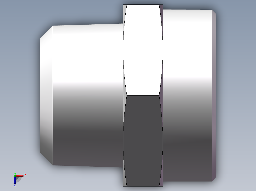 美制锥螺纹、1CN-52-20俯视图