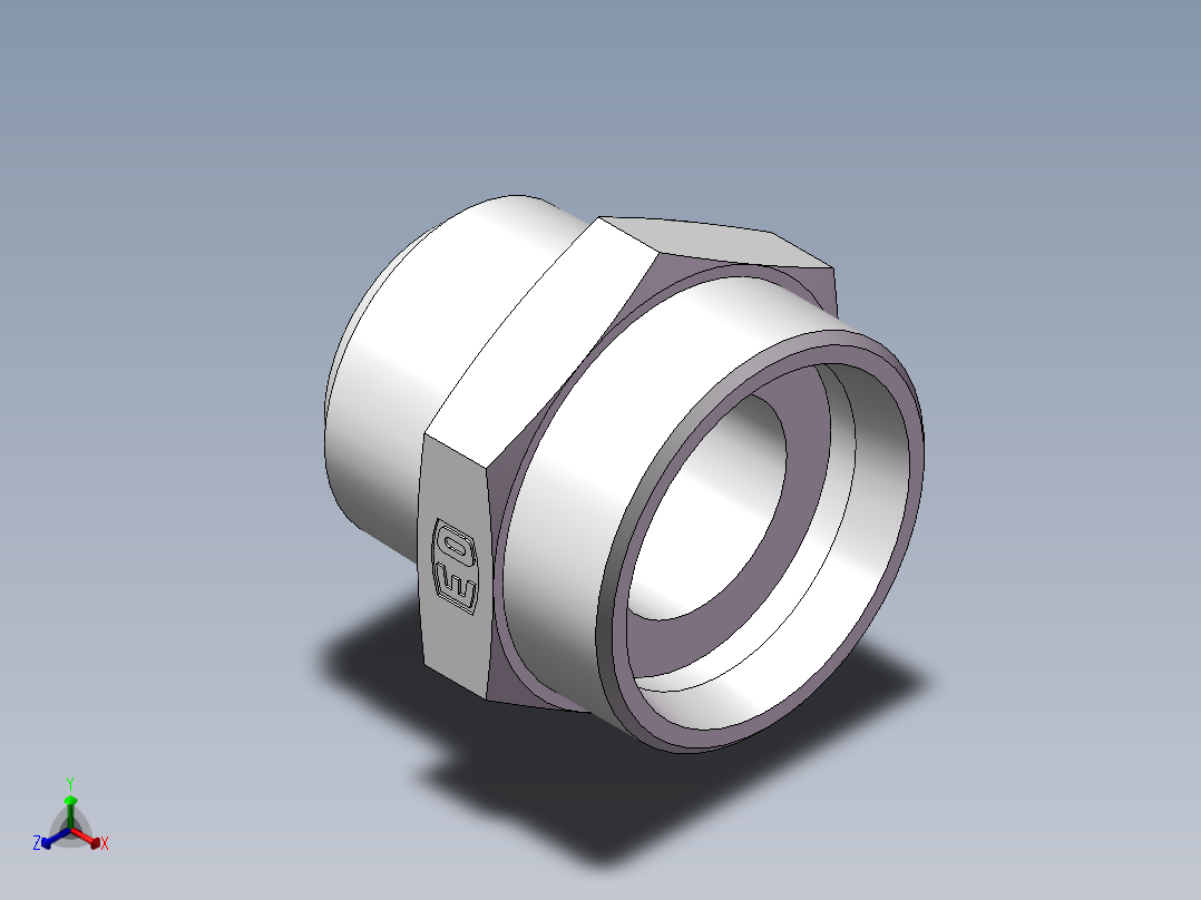 美制锥螺纹、1CN-52-20正等轴测图